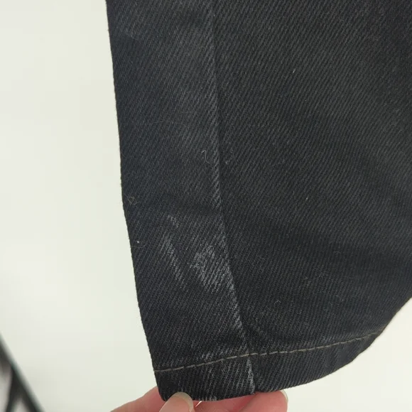 00120 Levi's 550 Relaxed Fit Straight Leg Jeans Black size 26x27 casual retro - Picture 9 of 9